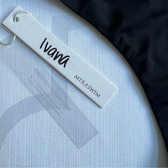 NEW Myra Swim Ivana Thong Bikini Swimsuit Bottoms Black Size Small NWT - Picture 5 of 7